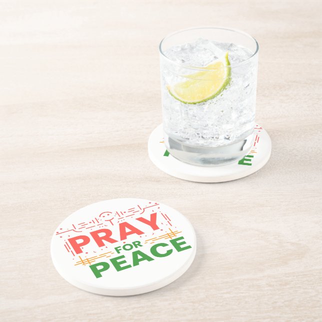 Pray For Peace Coaster (Side)