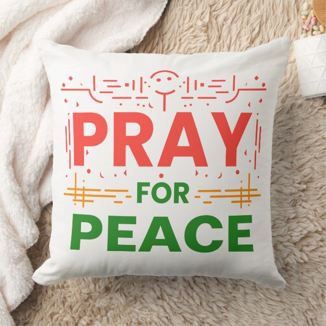 Pray For Peace Cushion (Blanket)