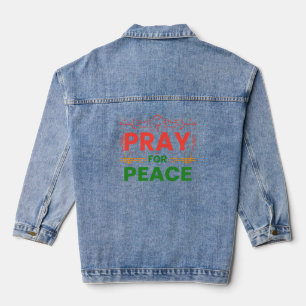 Pray For Peace Denim Jacket