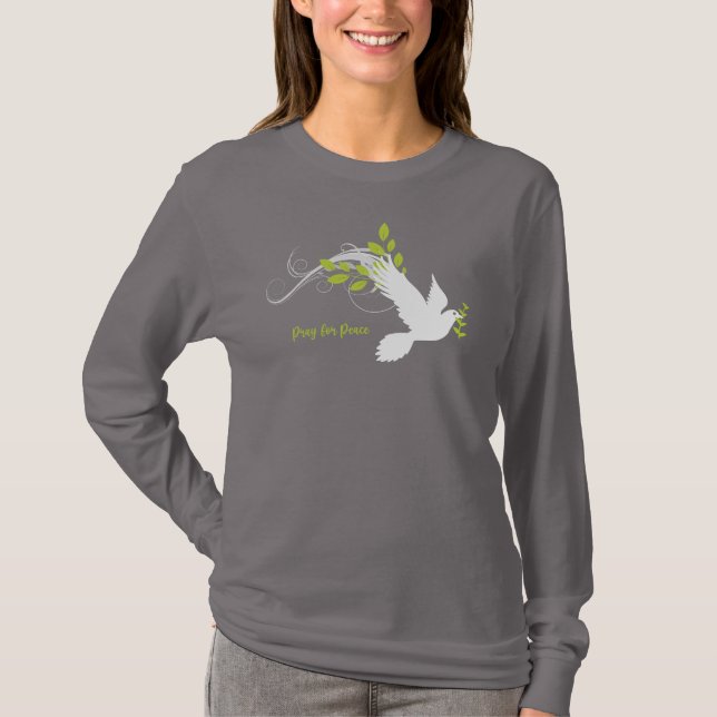 Pray for Peace long sleeve tshirt (Front)