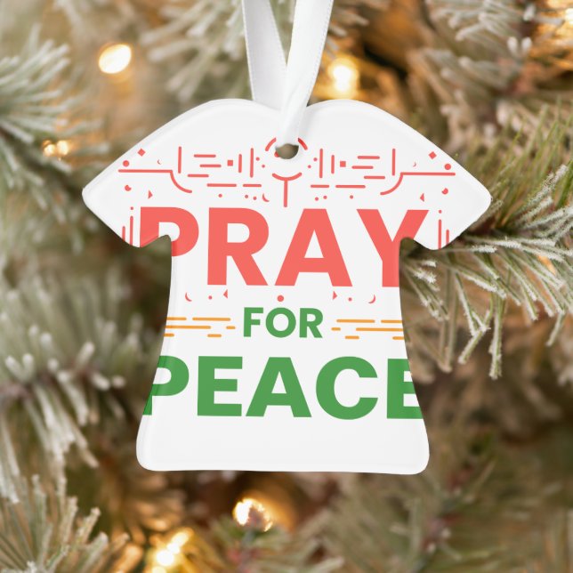 Pray For Peace Ornament (Tree)
