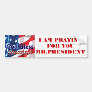 Pray For President Trump Bumper Sticker