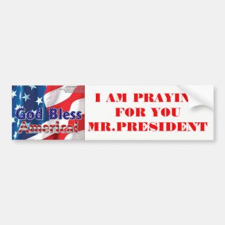 Pray For President Trump Bumper Sticker