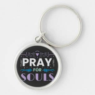 Pray for Souls Key Ring