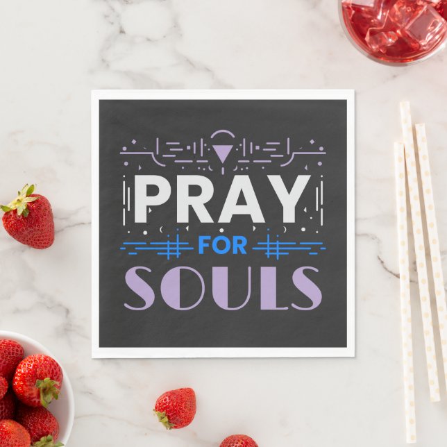 Pray for Souls Napkin (Insitu)