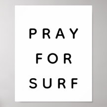 Pray For Surf Poster