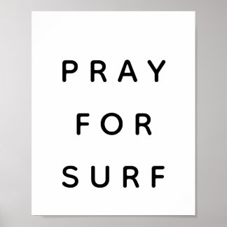 Pray For Surf Poster
