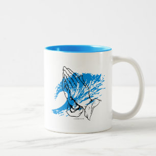 PRAY FOR SURF Two-Tone COFFEE MUG