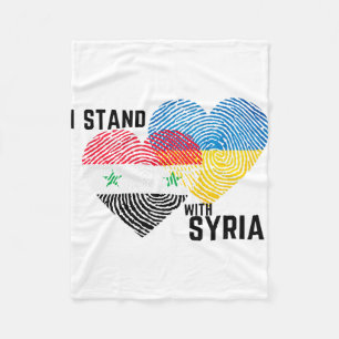 Pray for Syria Fleece Blanket