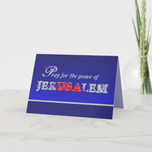 Pray for the Peace of Jerusalem Card