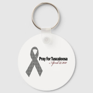 Pray For Tuscaloosa Alabama (Houndstooth) Key Ring