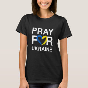 Pray For Ukrain World Peace Design T-Shirt