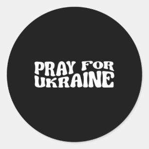 Pray For Ukraine 1 Classic Round Sticker