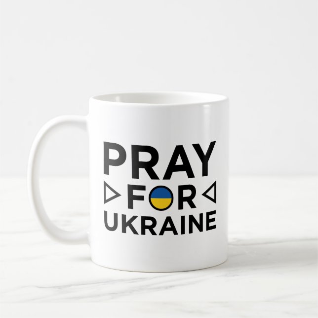 Pray For Ukraine Coffee Mug (Left)
