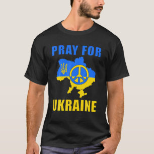 Pray For Ukraine Flag Free Ukraine - I Support Ukr T-Shirt