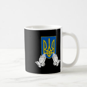 Pray For Ukraine Flag Vintage  Coffee Mug