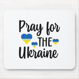 Pray For Ukraine Heart Mouse Pad