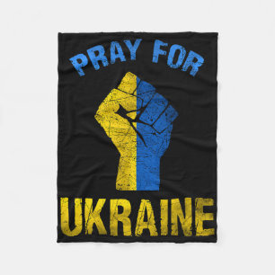 Pray For Ukraine I Stand With Ukraine Shirt Suppor Fleece Blanket