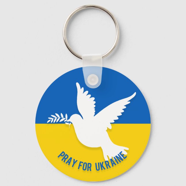 Pray for Ukraine Keychain (Front)