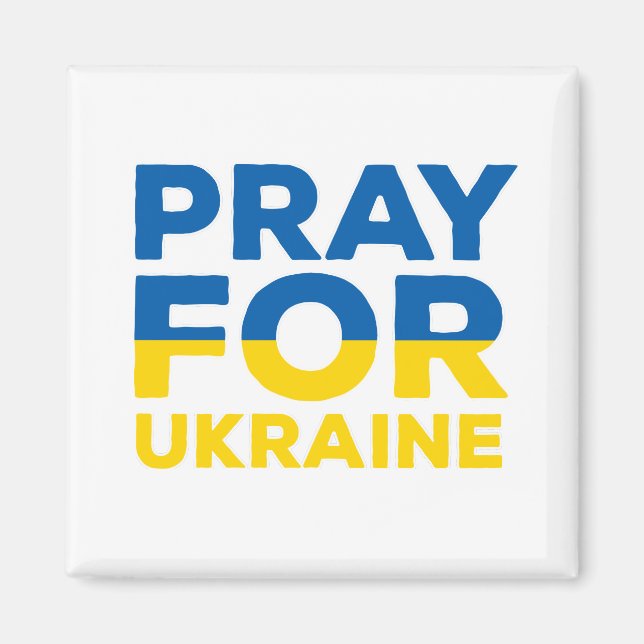 Pray For Ukraine Magnet (Front)