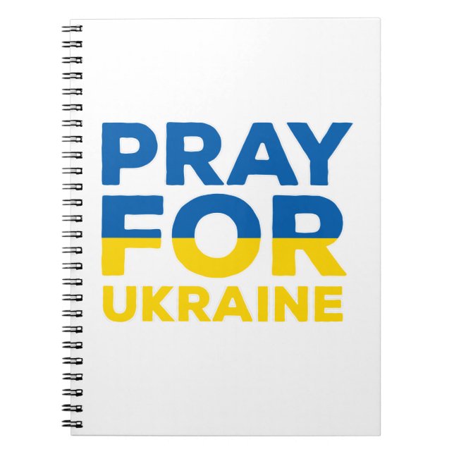 Pray For Ukraine Notebook (Front)