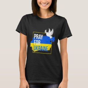 Pray For Ukraine Peace Dove Men Women Stop War T-Shirt