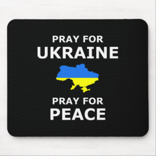 Pray For Ukraine Peace Ukraine Flag  Mouse Pad