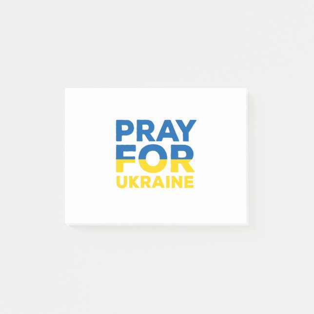 Pray For Ukraine Post-it Notes (Front)