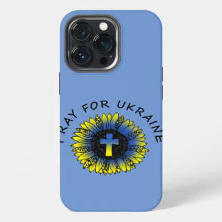 Pray for Ukraine Sunflower and Cross Case-Mate iPh iPhone 13 Pro Case