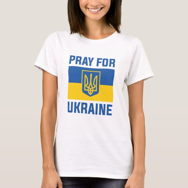 Pray For Ukraine T-Shirt (Front)