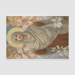 Pray For Us by William Bouguereau  Tissue Paper