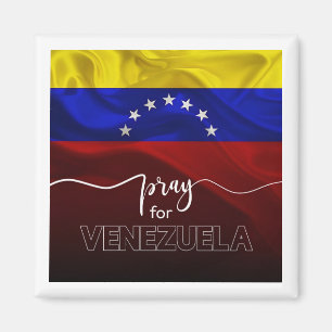 Pray for Venezuela – Venezuelan Flag Support Desig Magnet