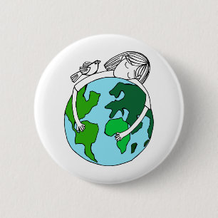 Pray For World Peace 6 Cm Round Badge