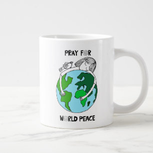 Pray For World Peace Large Coffee Mug