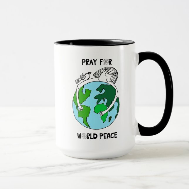 Pray For World Peace Mug (Right)