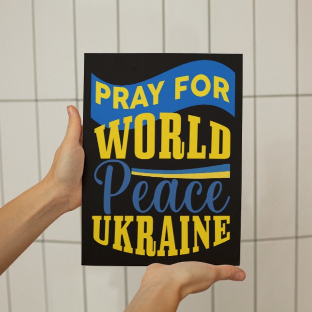 Pray For World Peace Ukraine Statement Poster (Creator Uploaded)