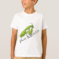 Pray Mantis green boys insect t-shirt