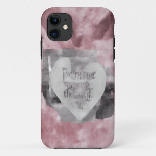 Pray Me Through It Heart Mobile Case