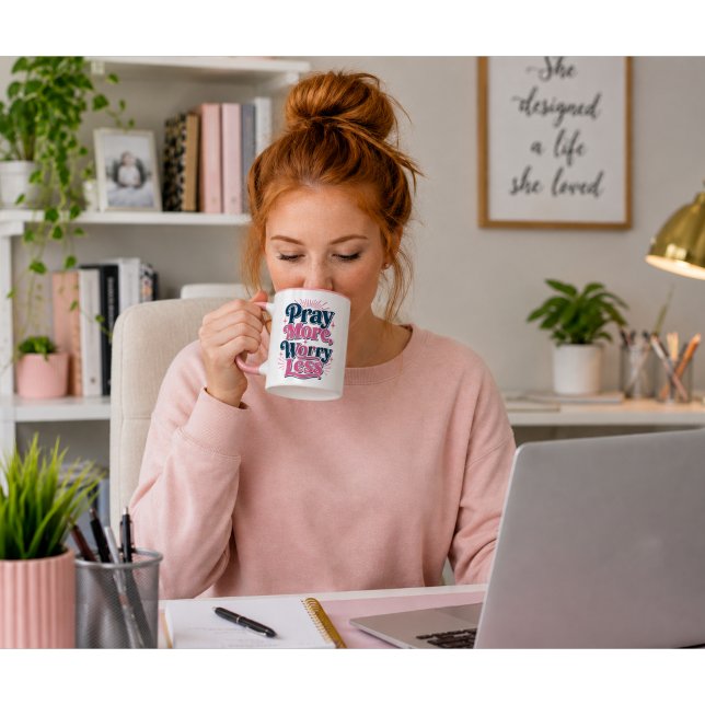 Pray More Worry Less Mug (Creator Uploaded)