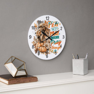 Pray On It.... Large Clock