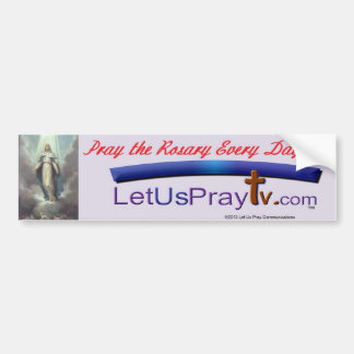 Pray the Rosary bmp5 Bumper Sticker