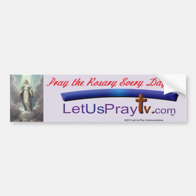 Pray the Rosary bmp5 Bumper Sticker (Front)