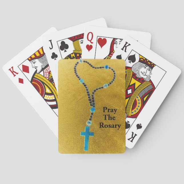 PRAY THE ROSARY PLAYING CARDS (Back)