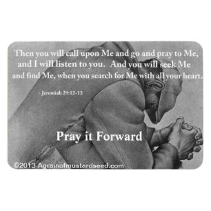 Pray to Me Bible Quote Magnet