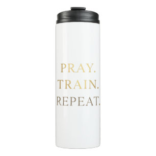 Pray Train Repeat Mug – Christian Fitness Motivati