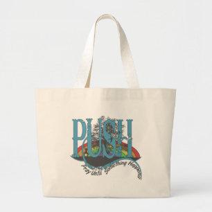 Pray Until Something Happens Large Tote Bag