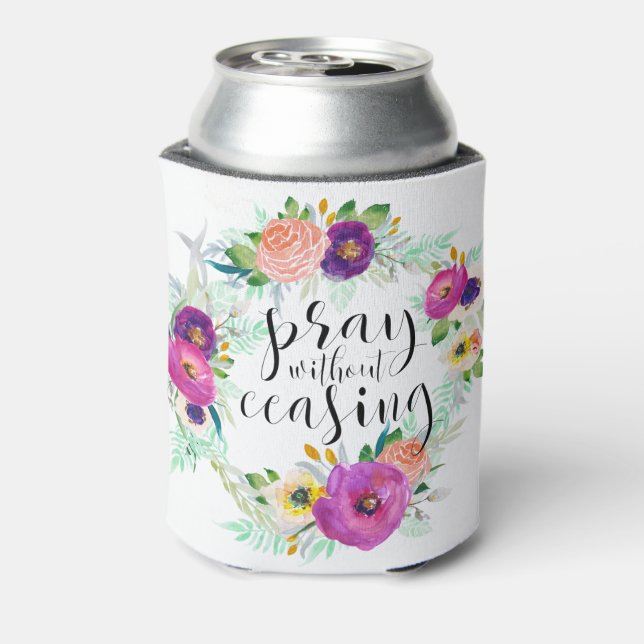Pray Without Ceasing Can Cooler (Can Back)