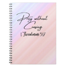 Pray without Ceasing christian notebooks