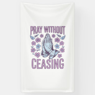 Pray Without Ceasing Floral Praying Hands Shirt_1 Banner