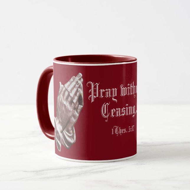 PRAY WITHOUT CEASING MUG (Front Left)